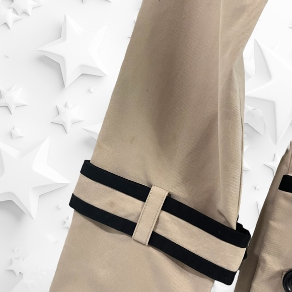 Kate Spade Tan/Black Trench Coat girl size M - Picture 3 of 9